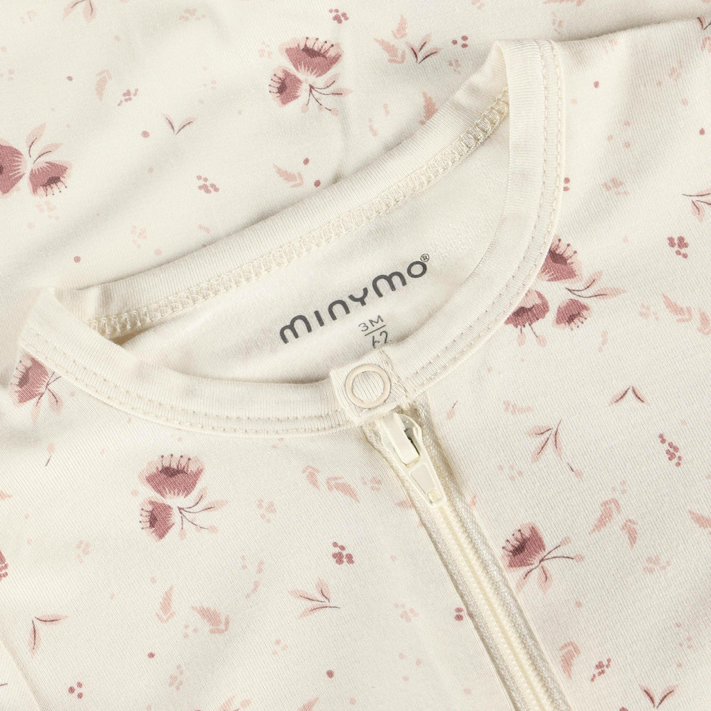 Minymo Heldragt - Peach Wipe m. Blomster