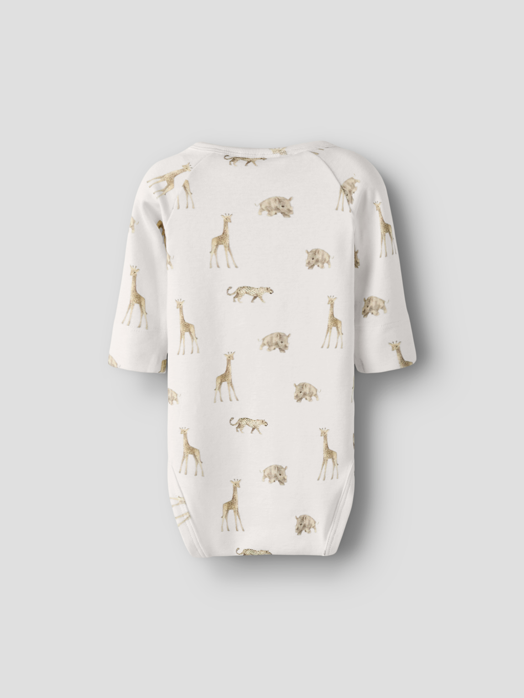 Lil' Atelier - Bodysuit - Coconut Milk - ANIMALS AFRICAN