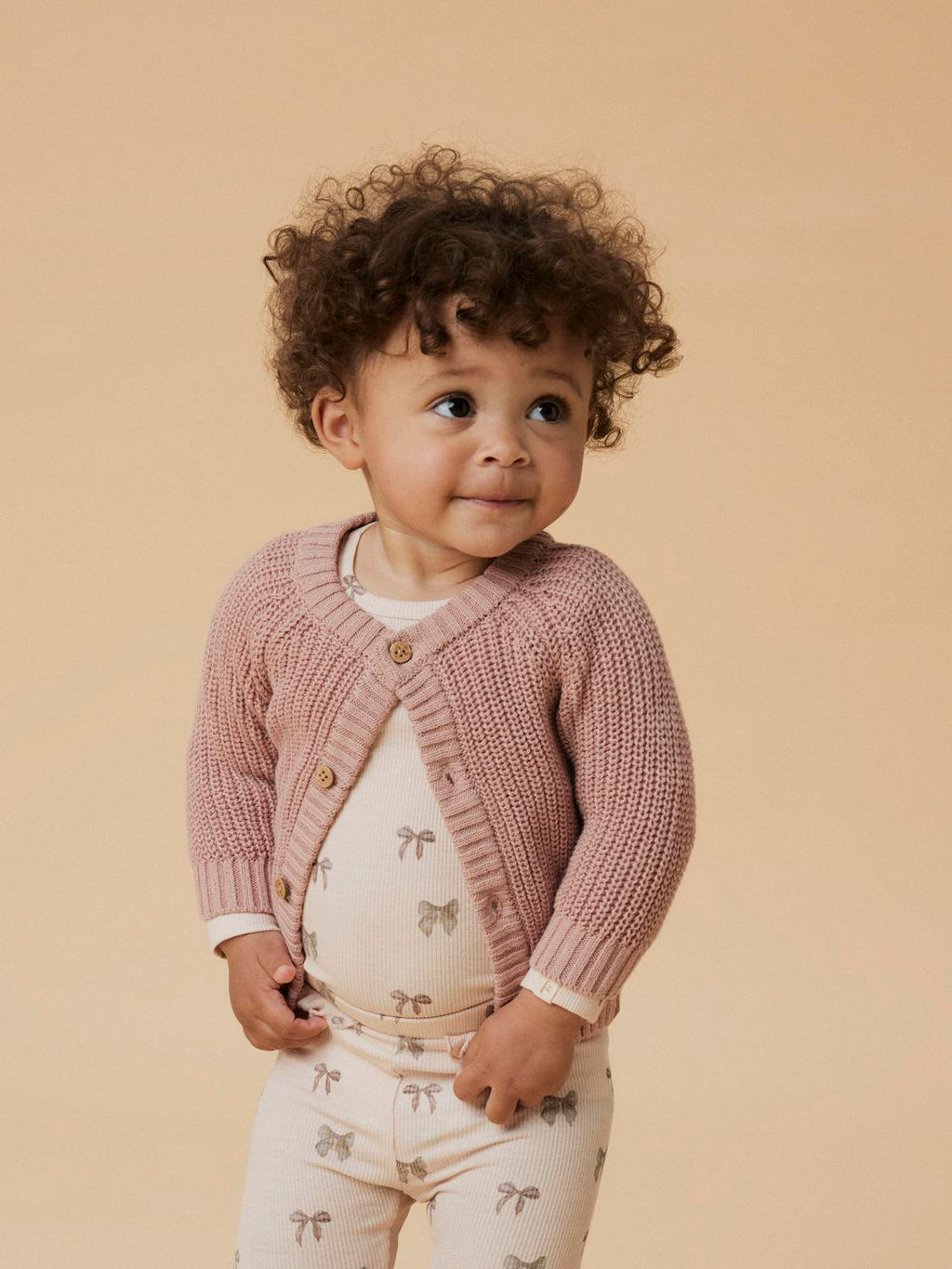 Lil' Atelier - Cardigan - Misty Rose