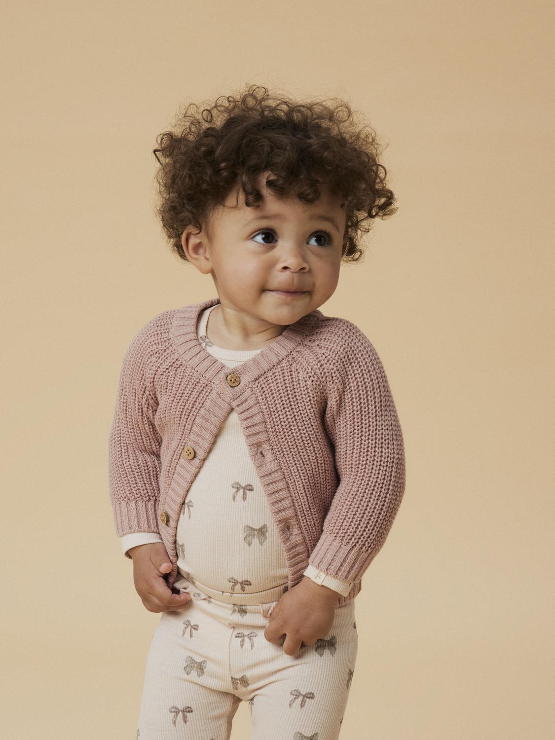 Lil' Atelier - Cardigan - Misty Rose