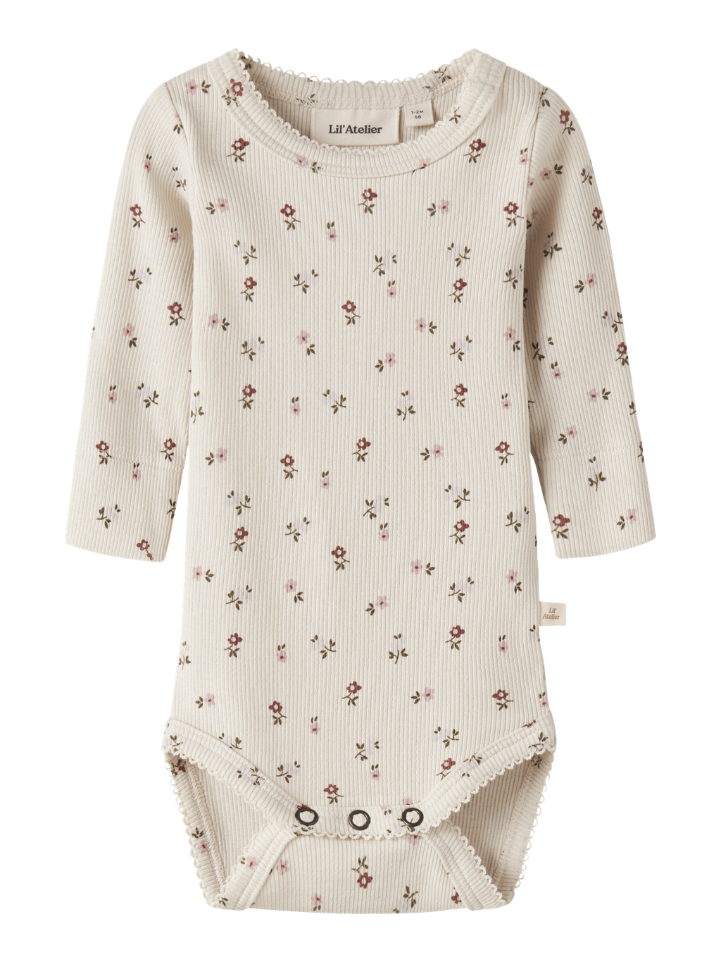 Lil' Atelier - Bodysuit - Turtledove - FLORAL