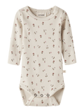 Lil' Atelier - Bodysuit - Turtledove - FLORAL