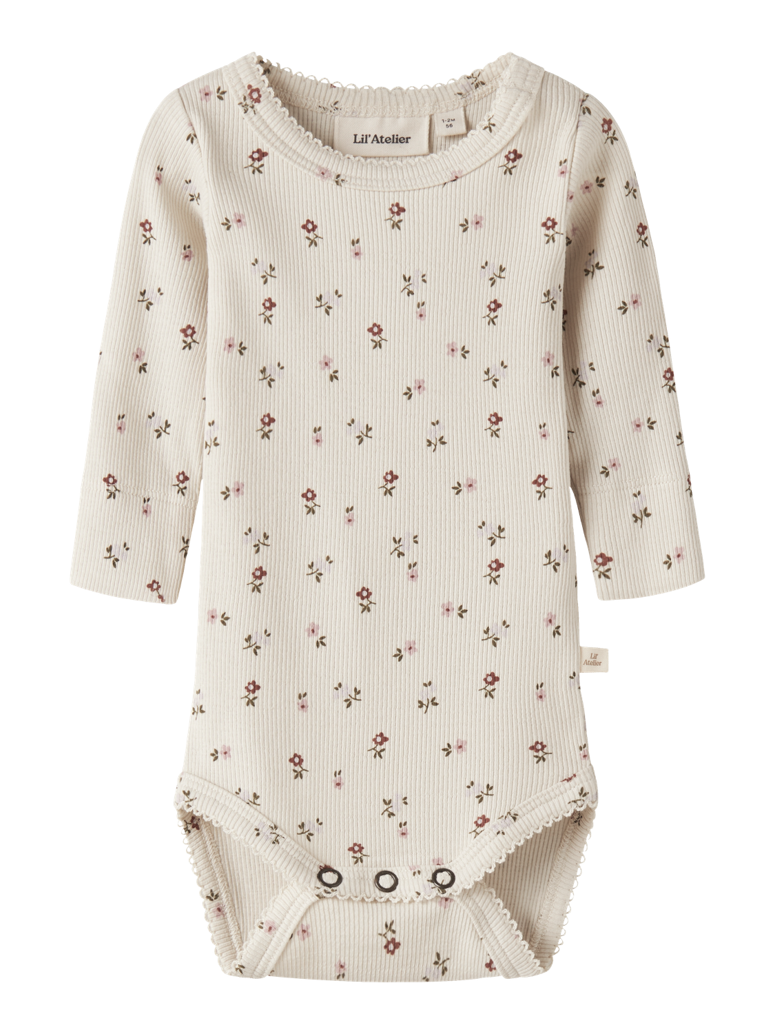 Lil' Atelier - Bodysuit - Turtledove - FLORAL