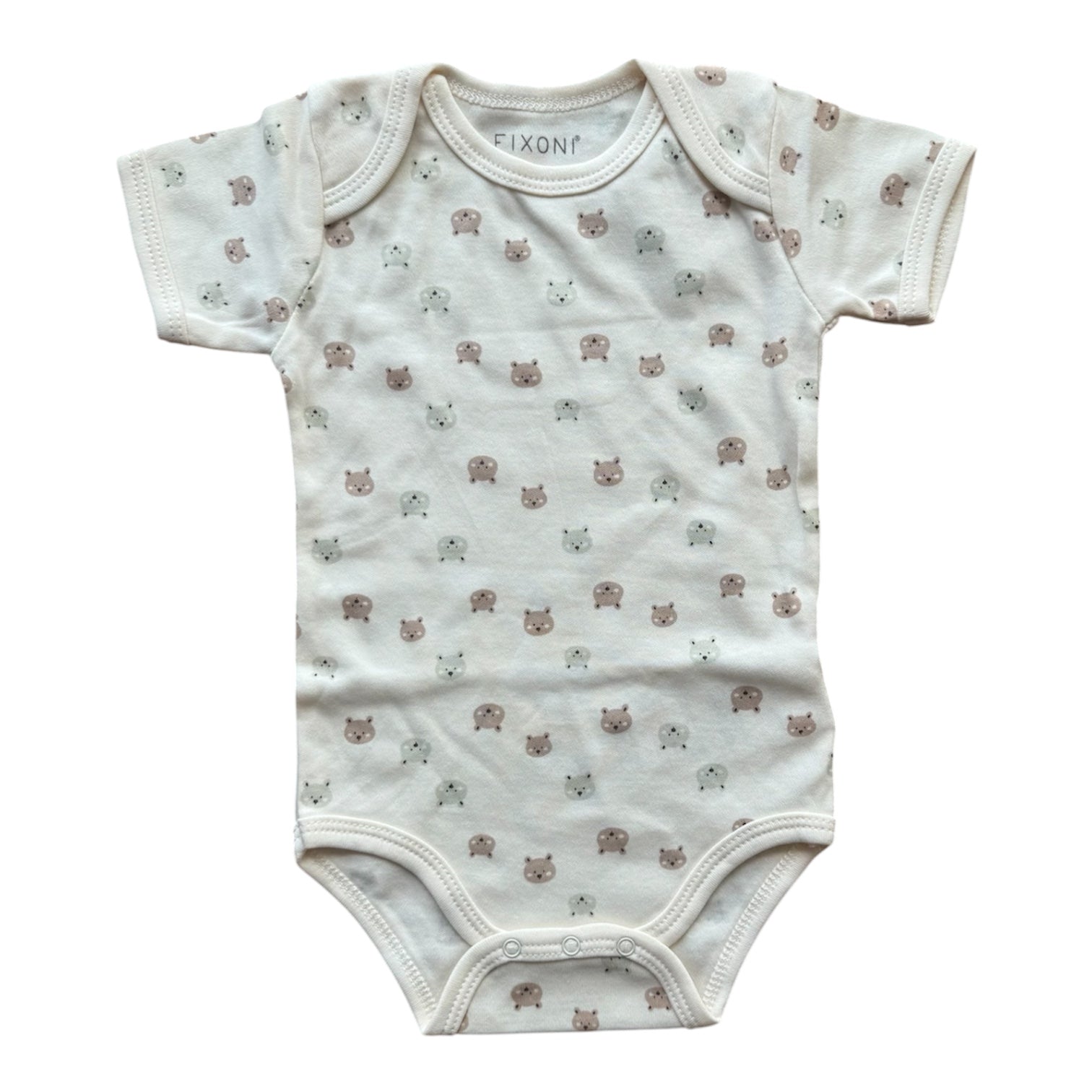 Fixoni Body SS - Creme hvid m. Print