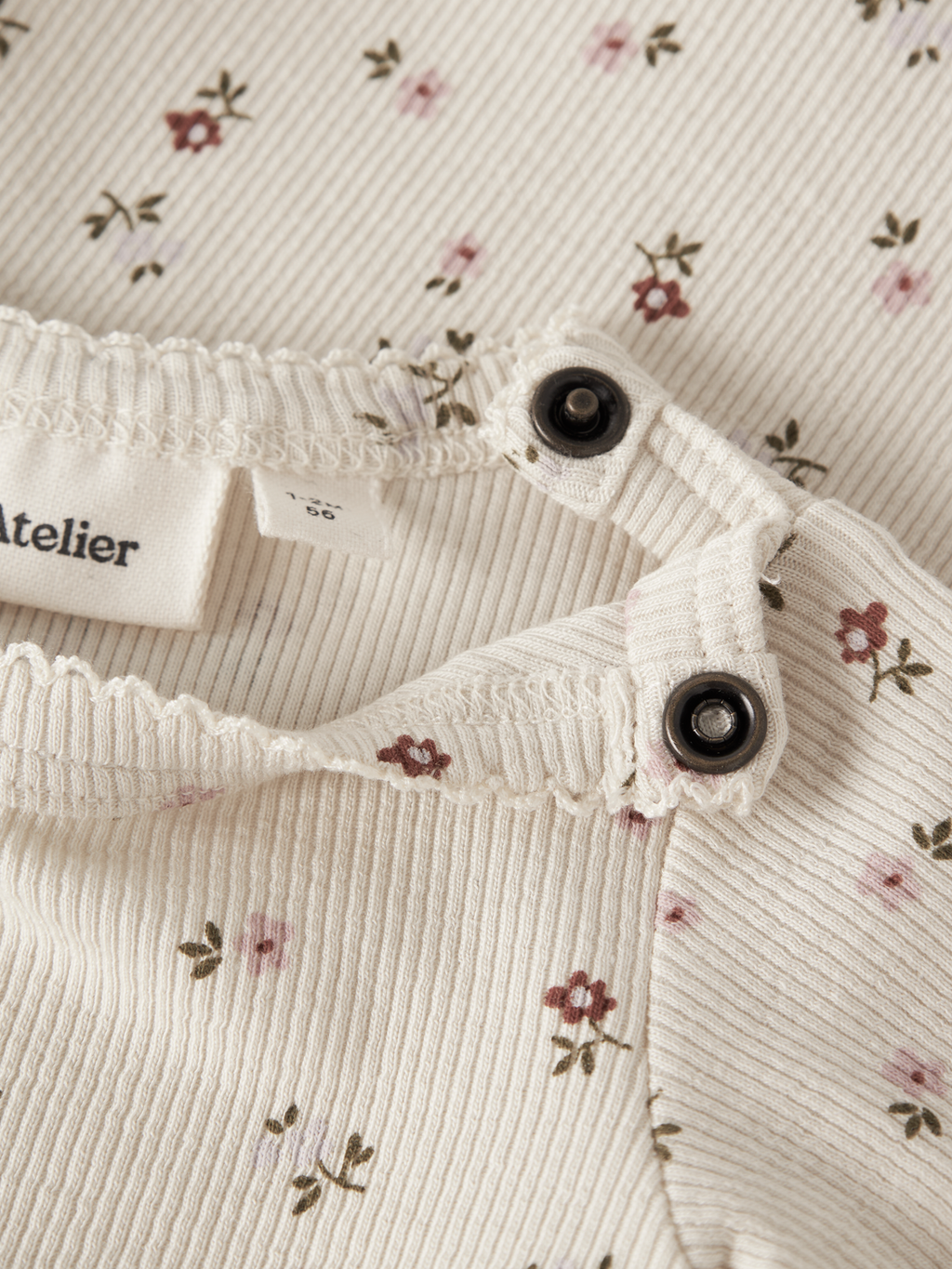 Lil' Atelier - Bodysuit - Turtledove - FLORAL