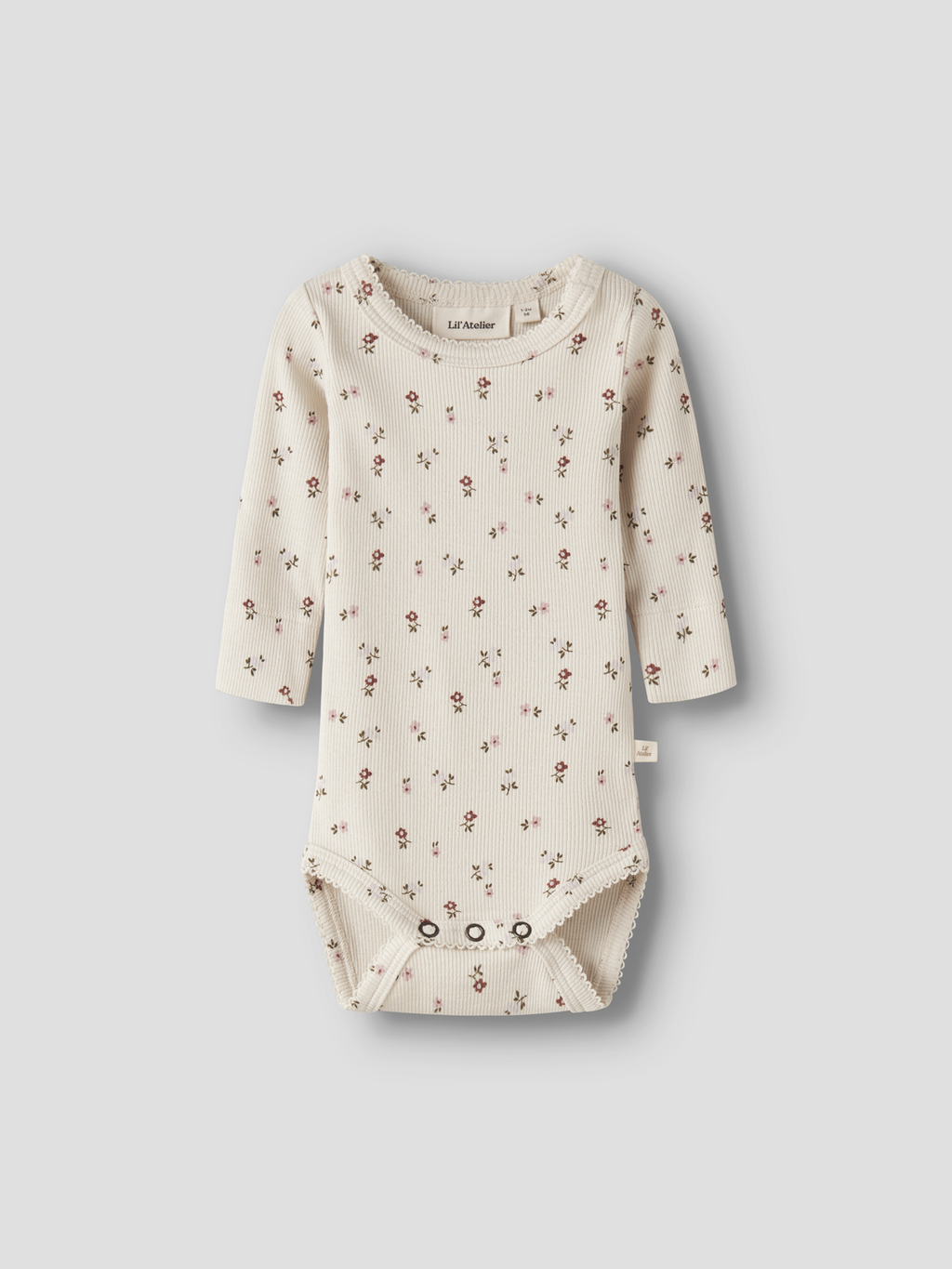 Lil' Atelier - Bodysuit - Turtledove - FLORAL