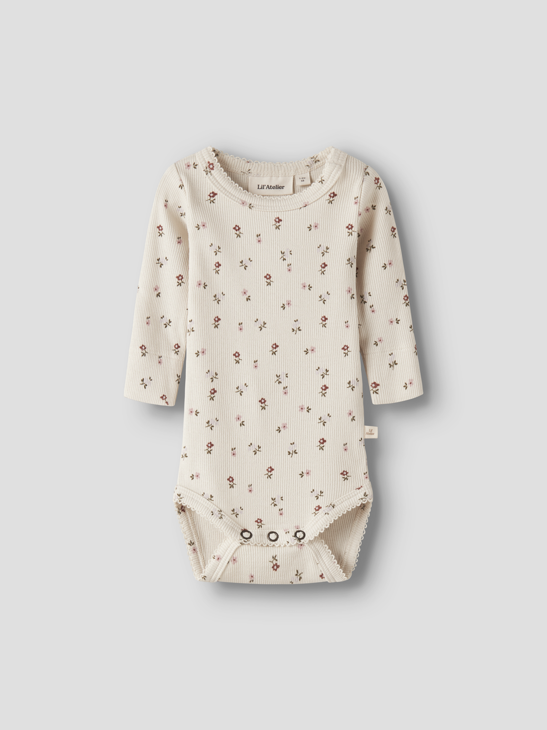 Lil' Atelier - Bodysuit - Turtledove - FLORAL