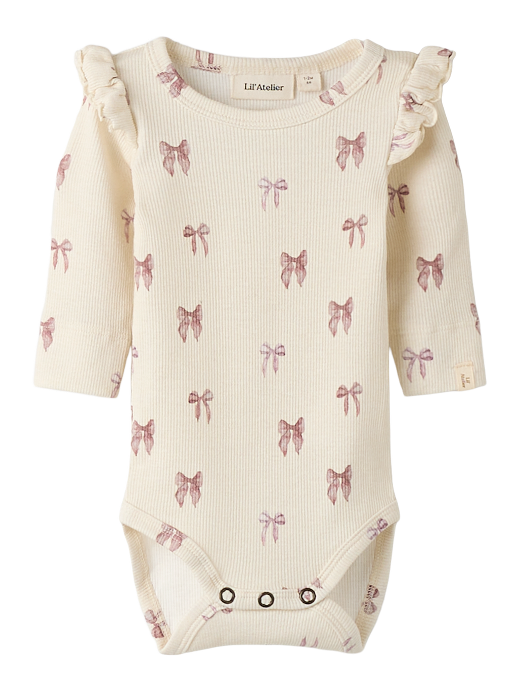 Lil' Atelier - Bodysuit - Turtledove - Bow