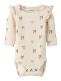 Lil' Atelier - Bodysuit - Turtledove - Bow