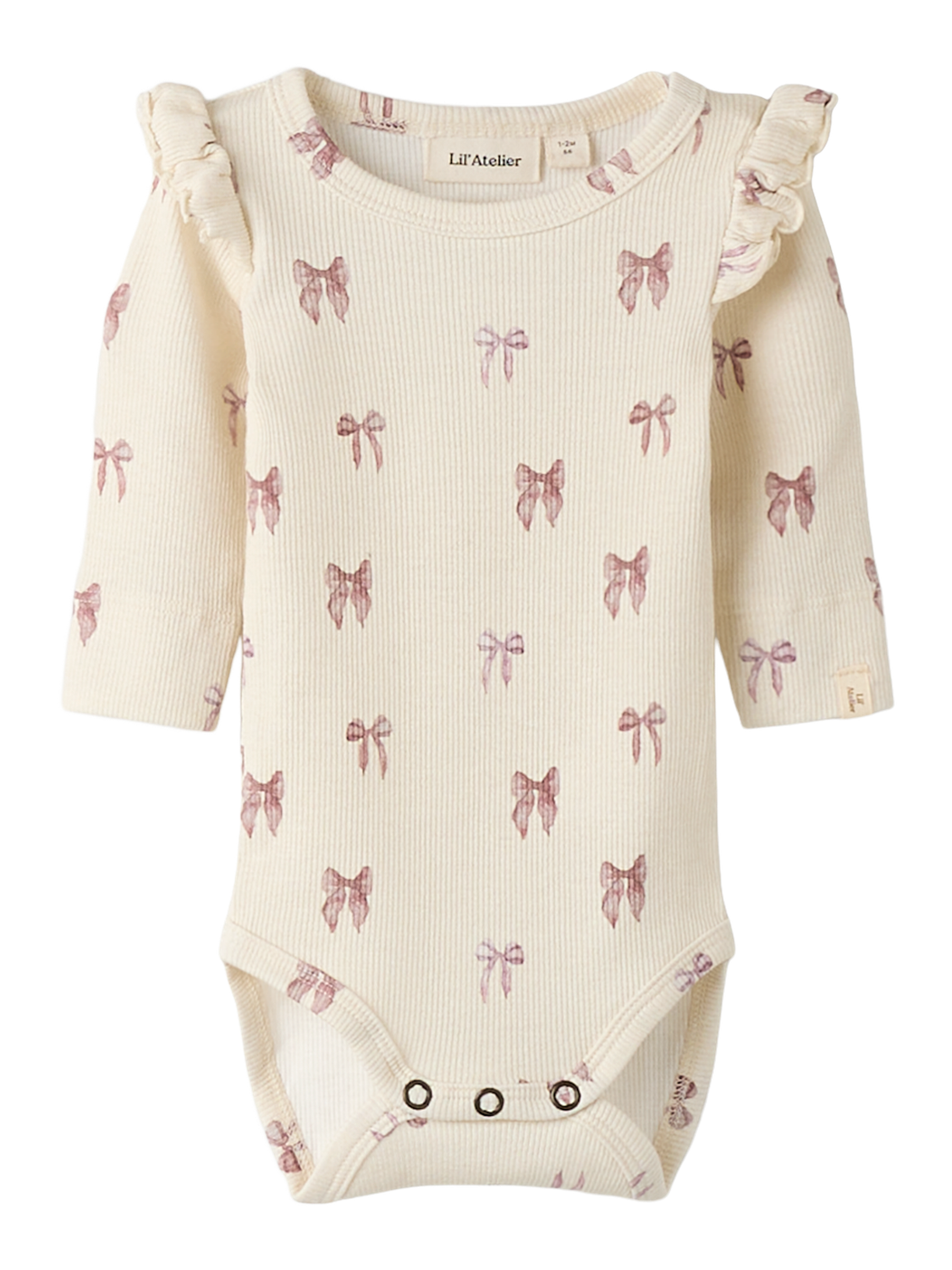 Lil' Atelier - Bodysuit - Turtledove - Bow