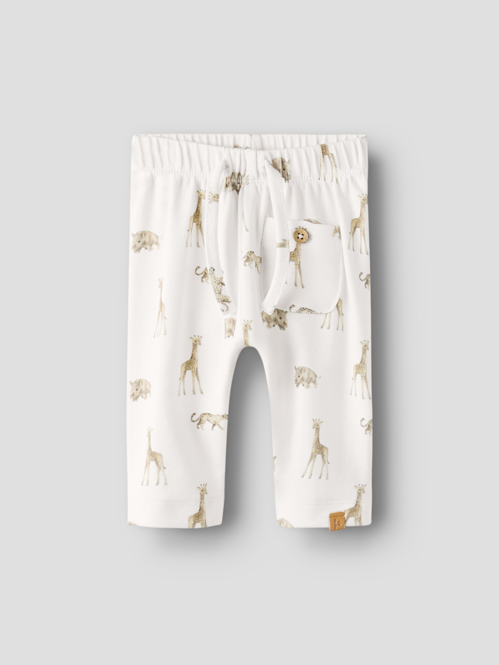 Lil' Atelier - Bukse - Coconut Milk - ANIMALS AFRICAN