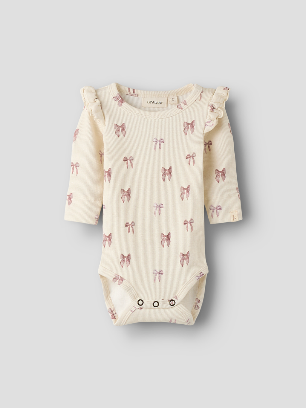 Lil' Atelier - Bodysuit - Turtledove - Bow