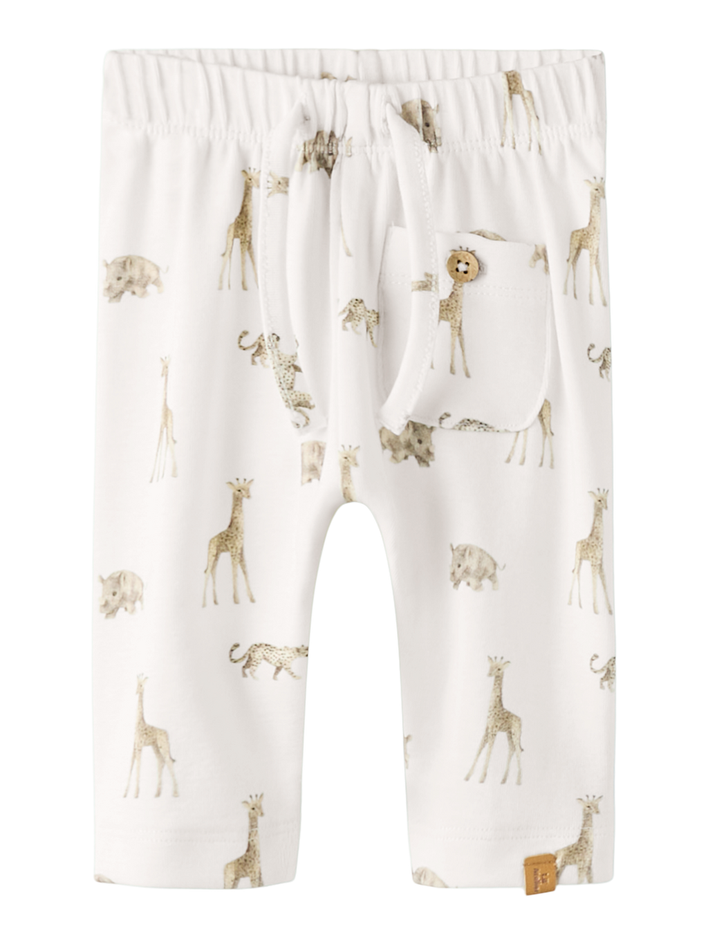 Lil' Atelier - Bukse - Coconut Milk - ANIMALS AFRICAN