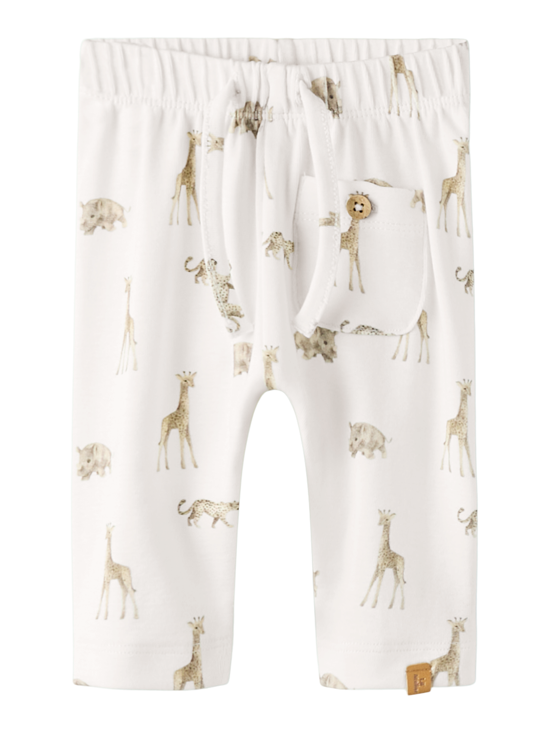 Lil' Atelier - Bukse - Coconut Milk - ANIMALS AFRICAN