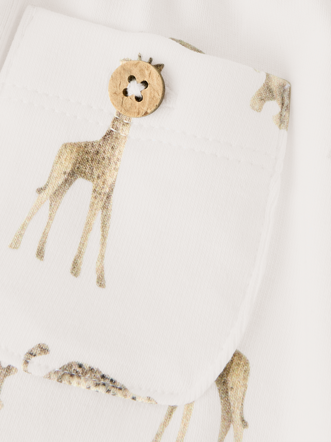 Lil' Atelier - Bukse - Coconut Milk - ANIMALS AFRICAN