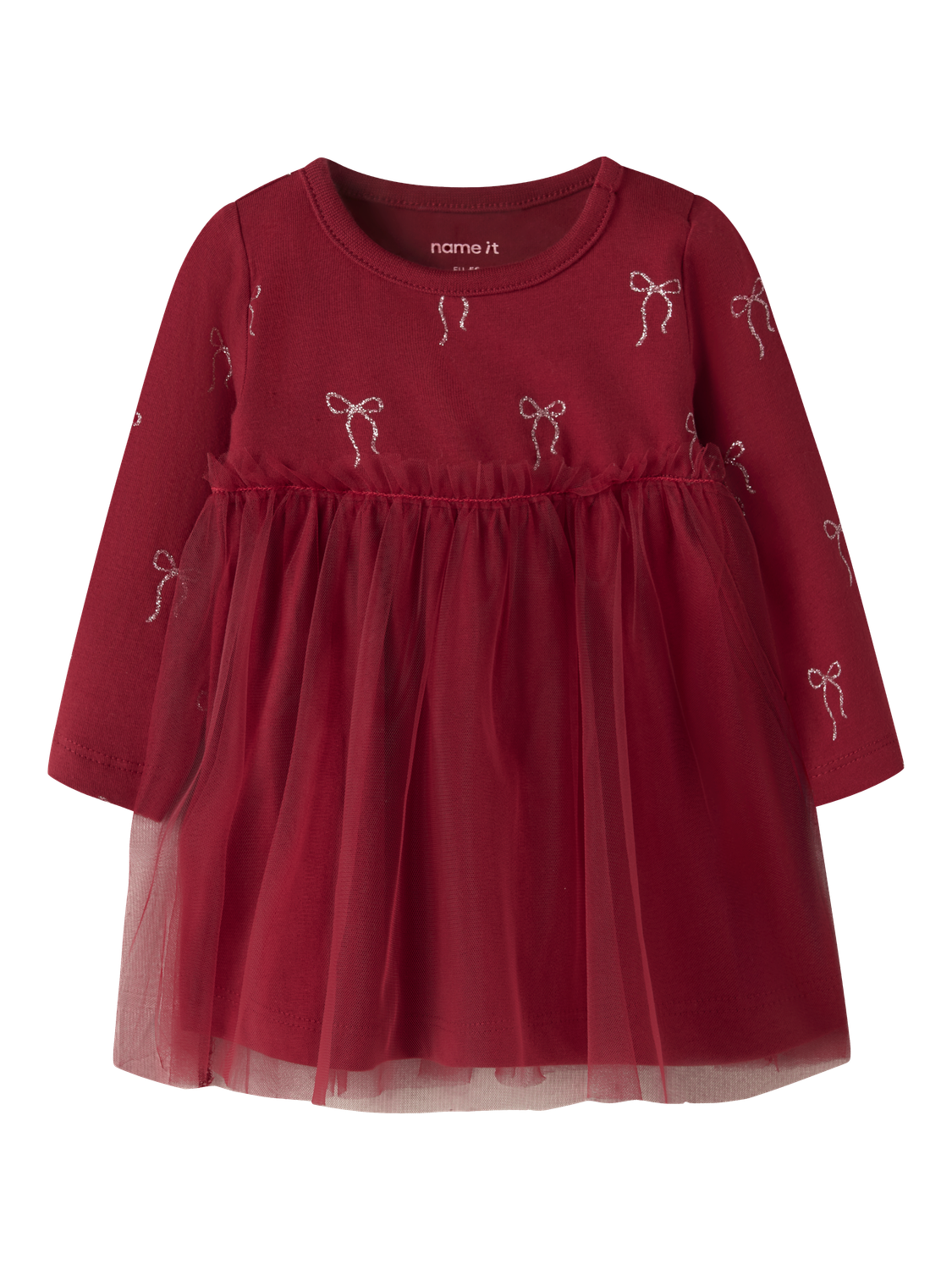 Name It - Kjole - Red dahlia - Ratia