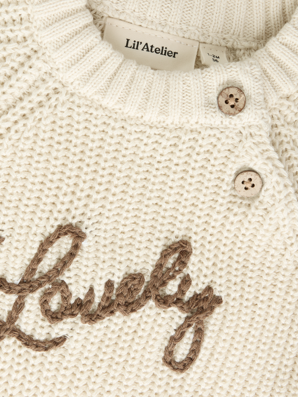 Lil' Atelier - Strikbluse - Turtledove - Emlen
