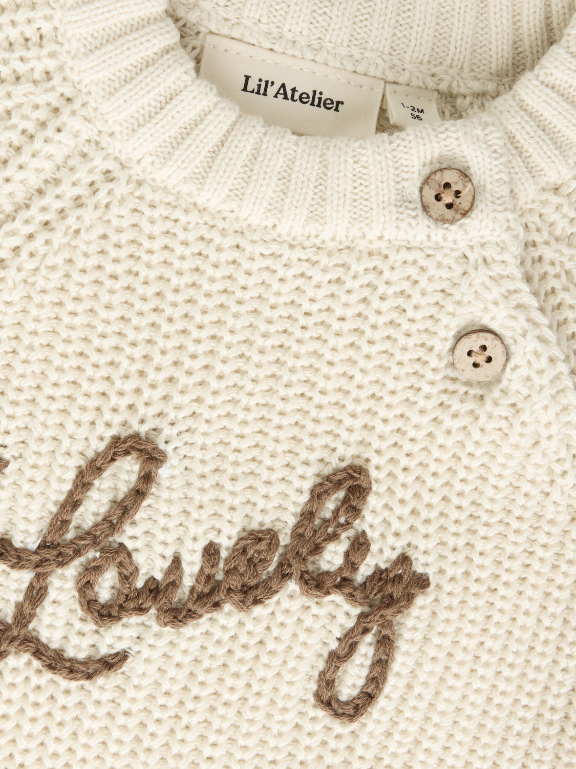 Lil' Atelier - Strikbluse - Turtledove - Emlen